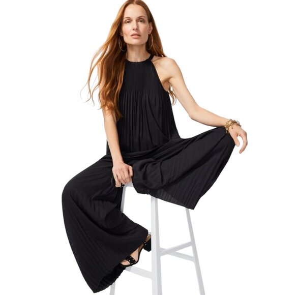 Chico's Black Label Release Pleat Flare Pant - M Reg NWT - Picture 6 of 11